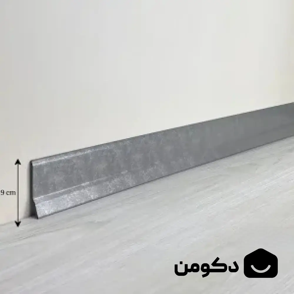 قرنیز پی وی سی طوسی پتینه سایز ۹ سانت
